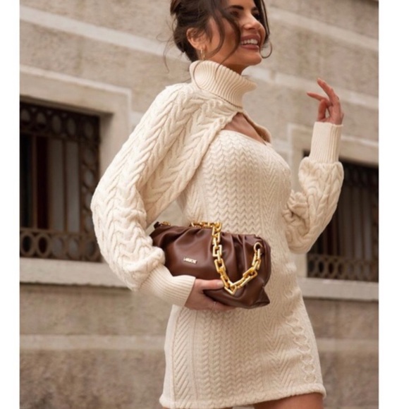 Zara Cable Knit Mini Dress - Picture 7 of 11